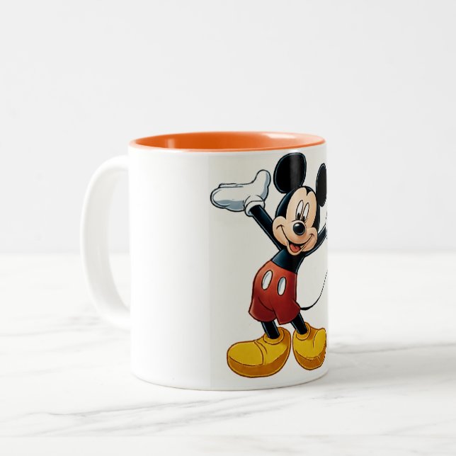 MickyMouse Zweifarbige Tasse (Vorderseite Links)