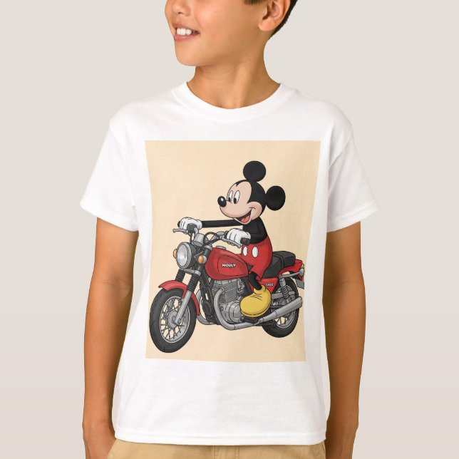 Mickys Motorradabenteuer-T - Shirt (Vorderseite)