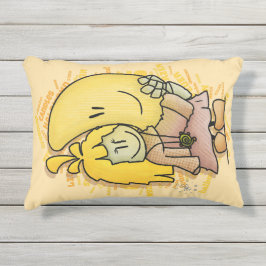 Micol hält den Mond fest Kissen Für Draußen