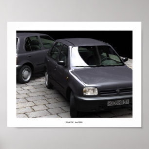 MICRA CAR STUDIE 3 Computer Art Poster