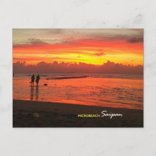 Micro Beach, Saipan Postcard Postkarte