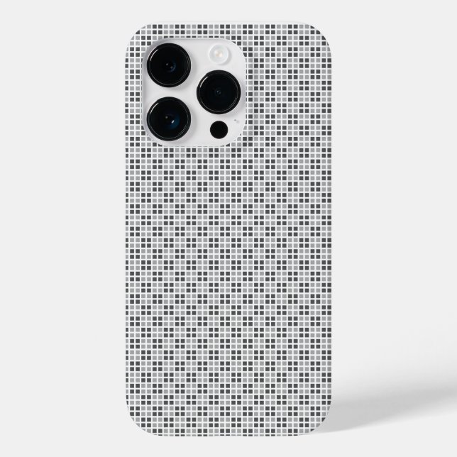 Micro Checkered White iPhone Protector Case-Mate iPhone Hülle (Rückseite)