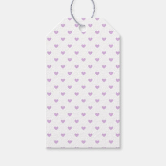 Micro Hearts Soft Lilac - White Geschenkanhänger