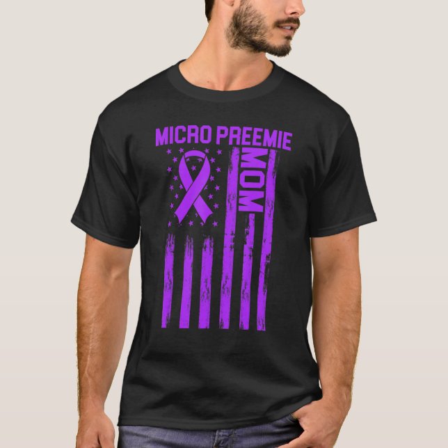 Micro Preemie Nicu Junge Mutter Gesunde Frühgeburt T-Shirt (Vorderseite)
