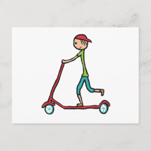 Micro Scooter Postkarte