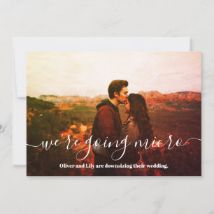 Micro Wedding Downsize Foto Einfache Skripte Ankündigung