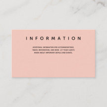 Micro Wedding Pink Black Typografy Information