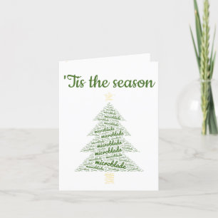 Microblade/brow artist Holiday card Feiertagskarte