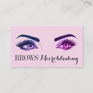 Microblading, Augenbrauen, Tattoo, Permanent Make- Visitenkarte