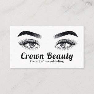 Microblading Augenbrauen- und Wimpernsalon Visitenkarte