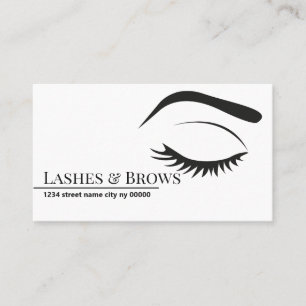 Microblading Augenbrauen & Wimpern, Wimpernverläng Visitenkarte