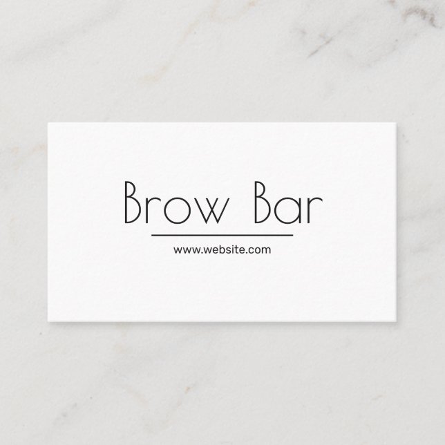 Microblading Brows & Lashes, Eyelash Extensions Bu Visitenkarte (Vorderseite)