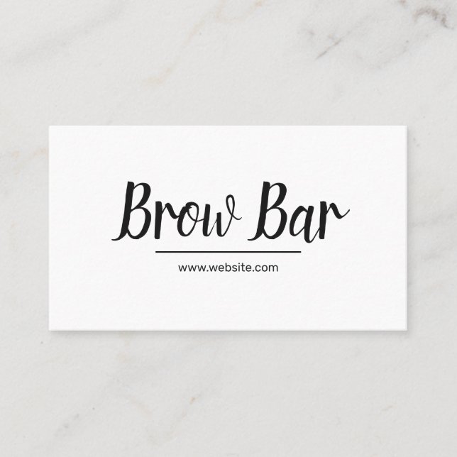 Microblading Brows & Lashes, Eyelash Extensions Bu Visitenkarte (Vorderseite)
