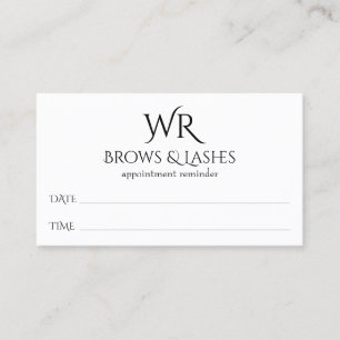Microblading Brows & Lashes Salon Terminkarte