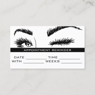 Microblading Brows & Lashes Salon Terminkarte