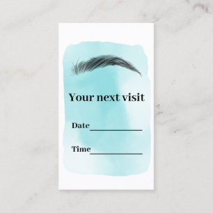 Microblading Brows Salon Terminkarte