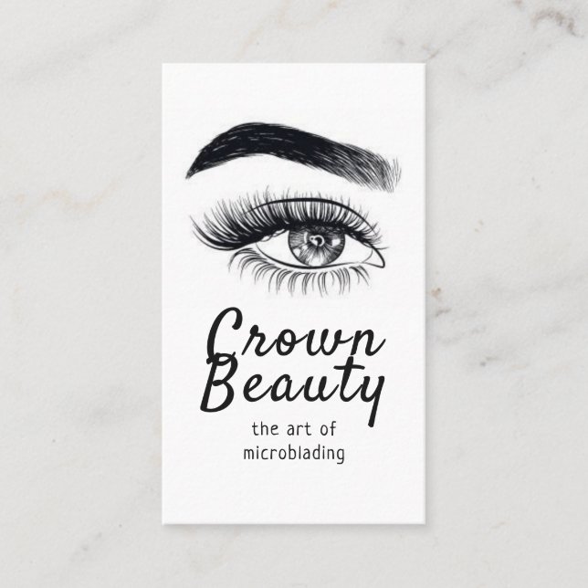 Microblading , Eyebrows,  Permanent Makeup Visitenkarte (Vorderseite)