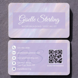 Microblading-Iridescent-Opal-QR-Code Visitenkarte