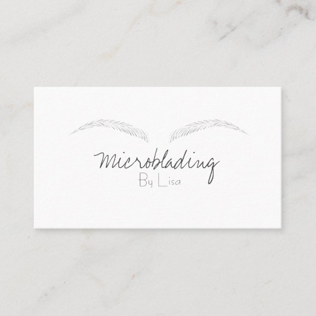 Microblading Visitenkarte (Vorderseite)