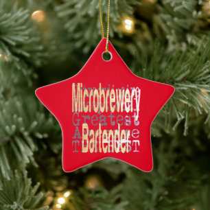 Microbrewerry Barkeeper Extraordinaire Keramik Ornament