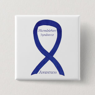 Microdeletion Syndrome Awareness Ribbon Button