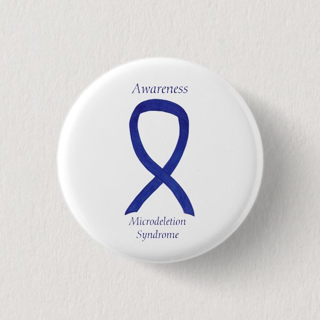 Microdeletion Syndrome Awareness Ribbon Button (Vorderseite)