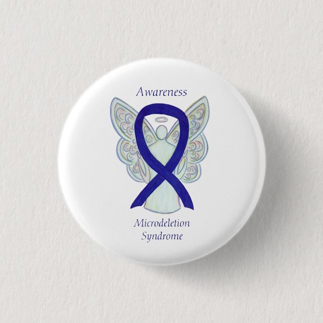 Microdeletion Syndrome Awareness Ribbon Button (Vorderseite)