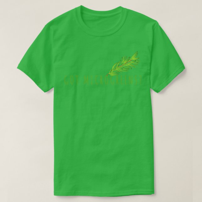 Microgreens Pflanze Garden T-Shirt (Design vorne)