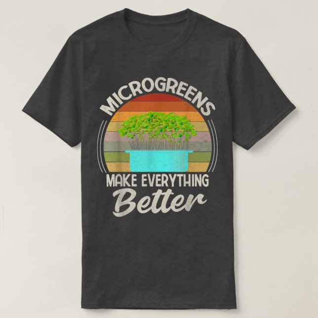 Microgreens Vegan Funny Microgreen Bauer Gardenin T-Shirt (Design vorne)