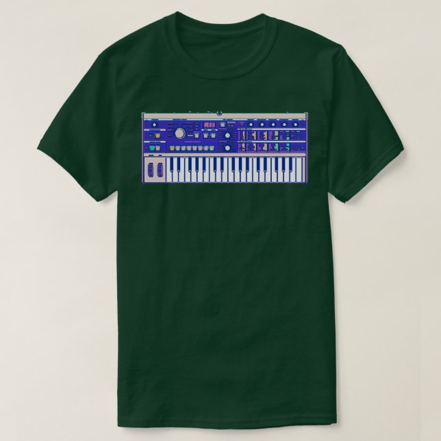 Microkorg Synthesizer Vaporwave T-Shirt (Design vorne)