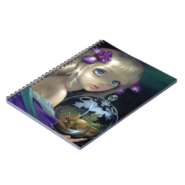 "Microkosmos: Triceratops-" Notizbuch Notizblock (Linke Seite)