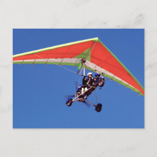 Microlight Flying in Sky, Western Cape Postkarte