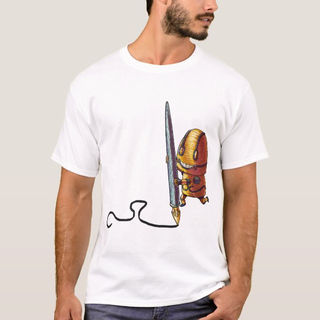Micromajig Gekritzel + Logo T-Shirt (Vorderseite)