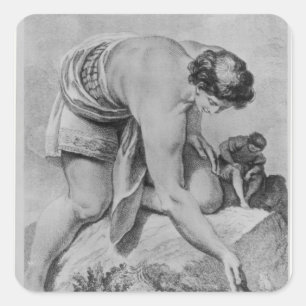 Micromegas holt geschickt das Schiff ein Quadratischer Aufkleber