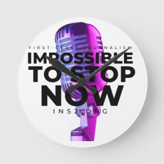 Microphone Runde Wanduhr