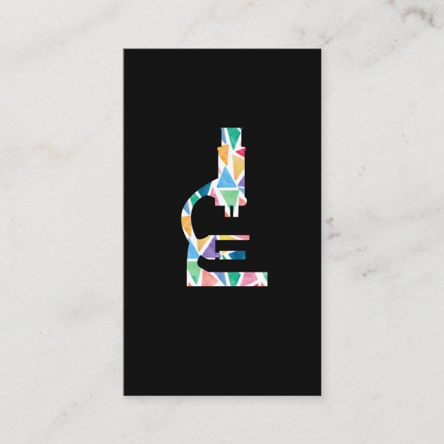 Microscope Scientist Lab Tech Labor Science Gift Visitenkarte (Vorderseite)