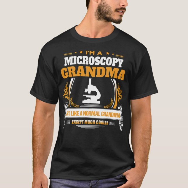 Microscopy Oma Geschenk Western Reitland T-Shirt (Vorderseite)