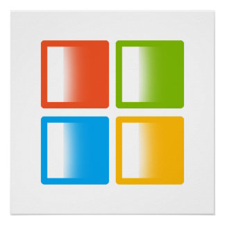 Microsoft-Logo-Kunst Poster