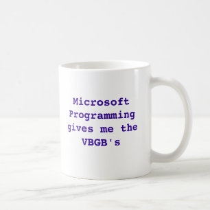 Microsoft-Programmierung gibt mir die VBGB Tasse