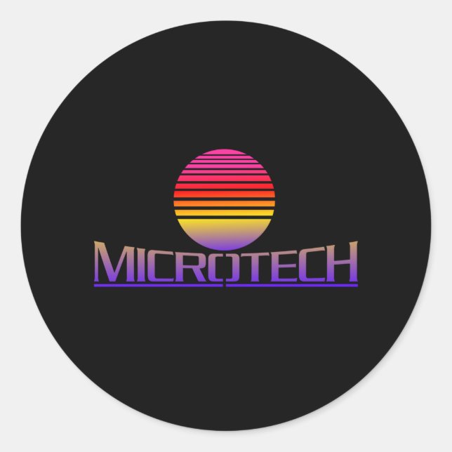 Microtech Corporation Gaming-Geschenk Runder Aufkleber (Vorderseite)