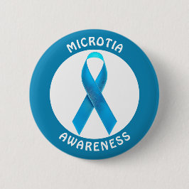 Microtia Blaues Bewusstseinsband Button