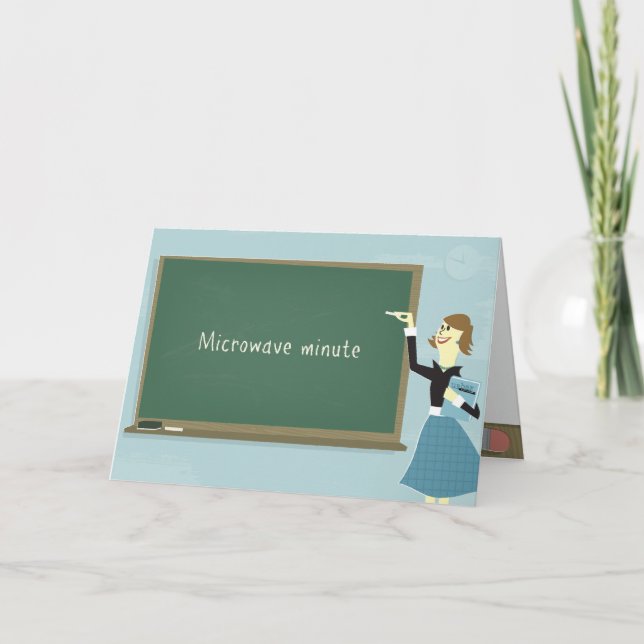 Microwave Minute Grußkarte Karte (Vorderseite)