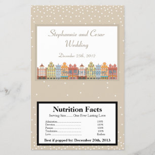 Microwave Popcorn Wrapper Altstadt Weihnachten Flyer