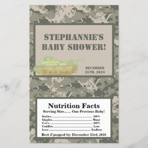 Microwave Popcorn Wrapper ARMY ACU Camoflauge Camo Flyer