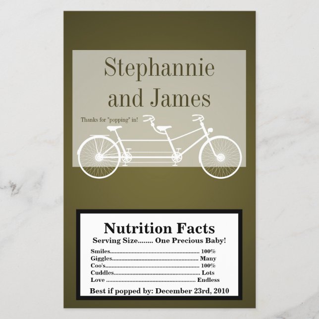 Microwave Popcorn Wrapper Brown Doppelbike Flyer (Vorne)