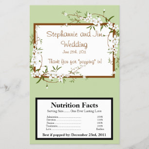 Microwave Popcorn Wrapper Dogwood Blume Flyer