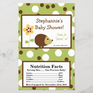 Microwave Popcorn Wrapper Forest Friends Igel Flyer