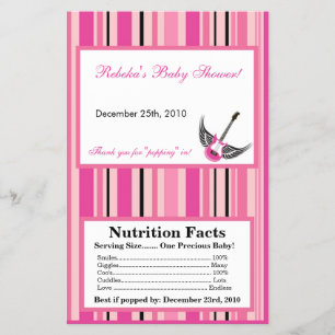 Microwave Popcorn Wrapper Girly Pink Punk Skull Flyer