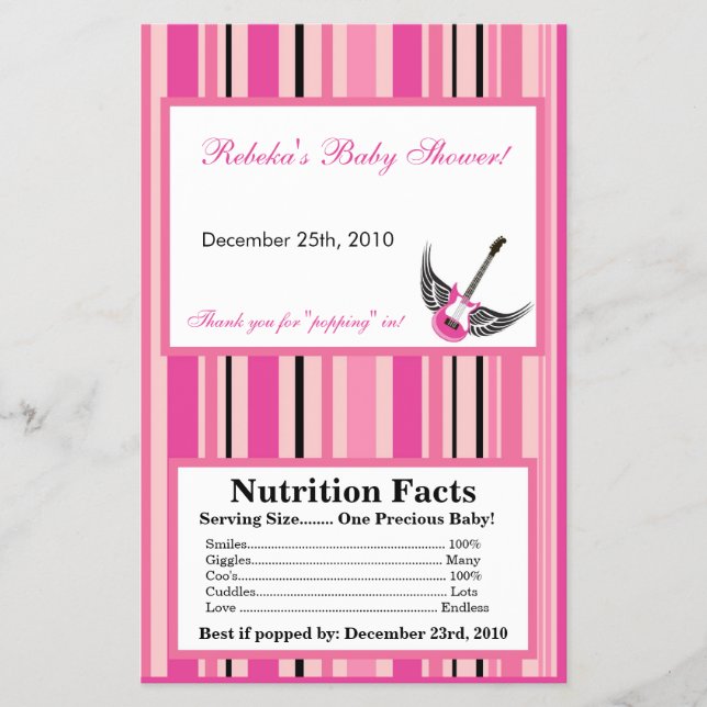 Microwave Popcorn Wrapper Girly Pink Punk Skull Flyer (Vorne)