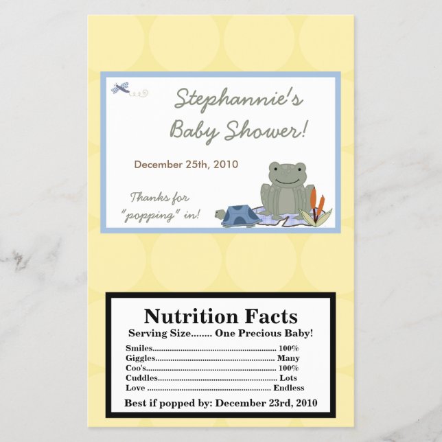 Microwave Popcorn Wrapper Leap Frosch Turtle Bee Flyer (Vorne)